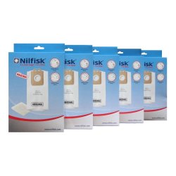 5 PAKKER NILFISK POWER/SELECT , Power P10, P12, P20, Original stvsugerposer - TILBUD