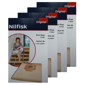 4 PAKKER Nilfisk central st�vsugerposer