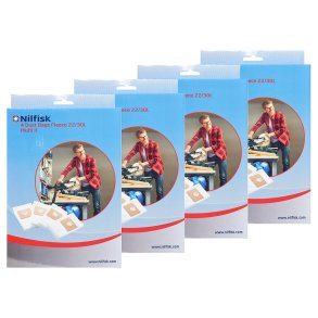 4 PAKKER - Nilfisk Multi II 22, II 30 , Multi 2 serien st�vsugerposer - Original 