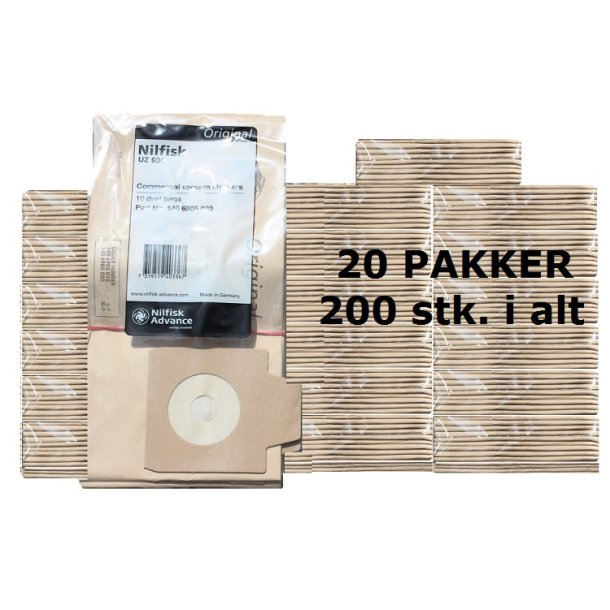 20 PAKKER - Nilfisk UZ 934, GM 110, GM 130 - 1406905020