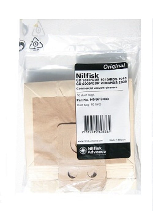 Aspirateur Professionnel Vhbw 30x Sacs Compatible Avec Nilfisk