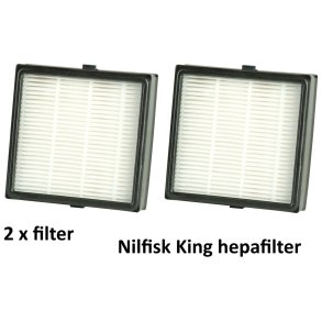 2 stk. Nilfisk King, GM 500-Serien, Mocca Hepafilter