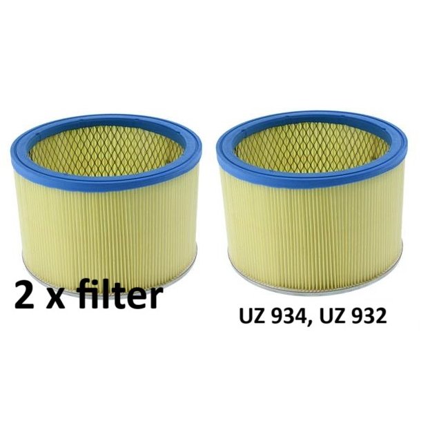 2 stk. Nilfisk UZ 934 , UZ 872, UZ 932, Cubic, Two Ply Motor Filter - filterelement