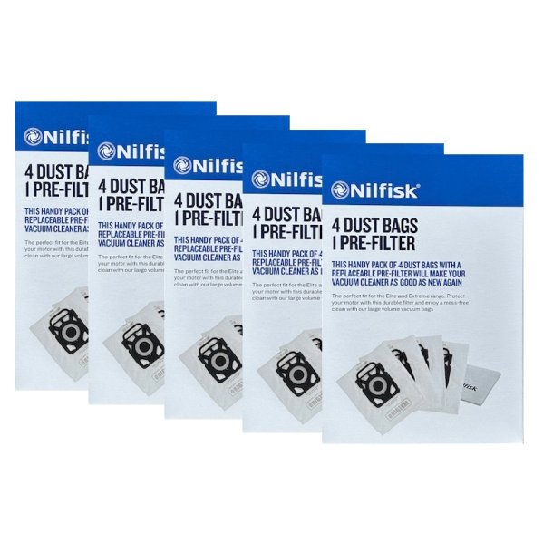5 PAKKER NILFISK ELITE Stvsugerposer - Original - Tilbud
