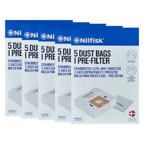 5 PAKKER Nilfisk Action, Action Plus, Bravo, Alto Force 100 stvsugerposer 
