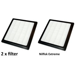 2 stk. Nilfisk Extreme hepafilter - Kompatibel