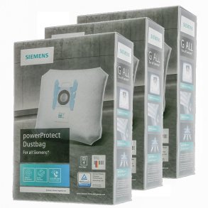 3 Pakker Bosch Siemens Type G ALL, BBZAGALL PowerProtect stvsugerposer - Original 